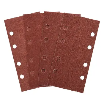 

120 Grit (Medium) Sanding Sheet 1/3 Sander 93mm x 190mm Hook and Loop 10 Pack