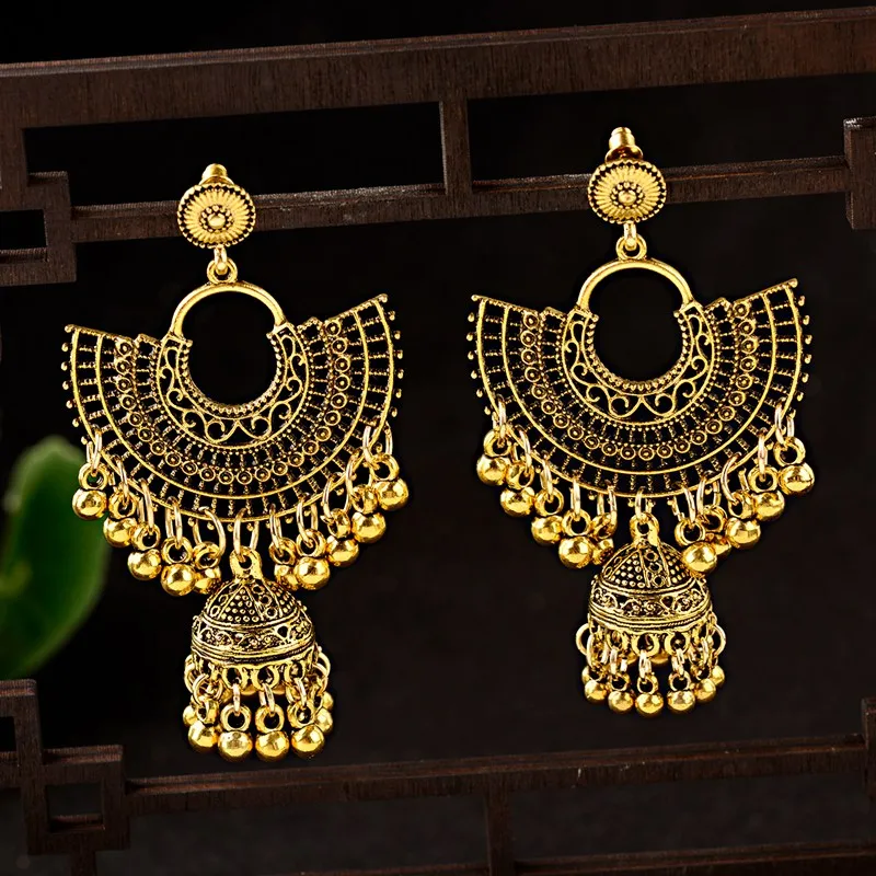 Винтажный сектор Jhumka Jhumki Женская ретро модель фонарики афганский