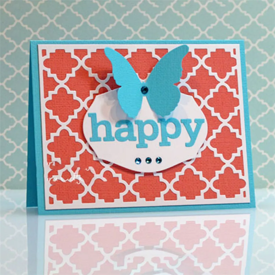 

Naifumodo Grid Background Metal Cutting Dies Scrapbooking Diamond for Card Making Decor Album Metal Die Cut Embossing Craft 2019