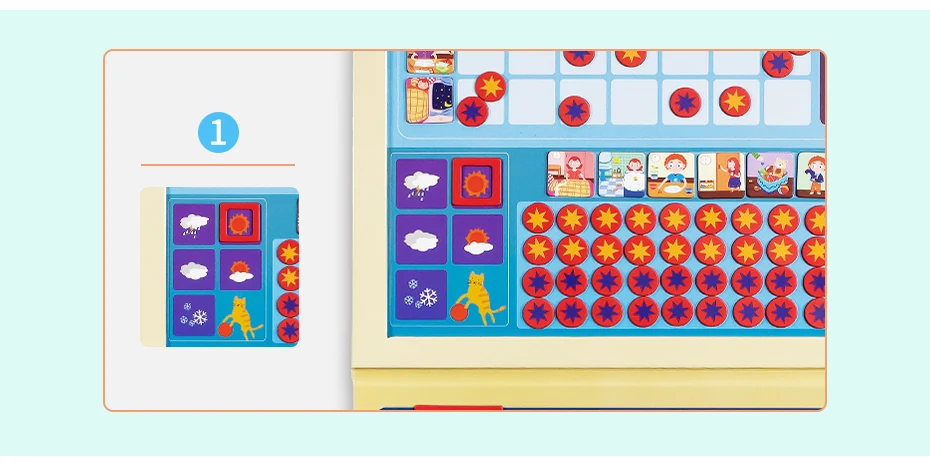 Magnetic Behavior Reward Responsibility Activity Target Chart Calendar Schedules Growth Time Record Board for Children Decor_27