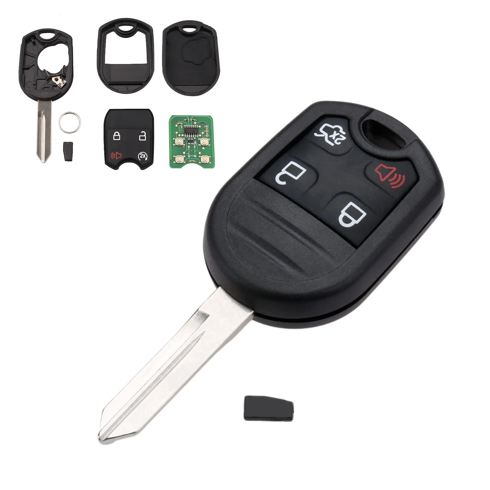 

4 Buttons Smart Remote Keyless Car Key For Ford Explorer F150 250 350 450 550 Super Duty 4D63 Chip 80 Bits CWTWB1U793 315Mhz