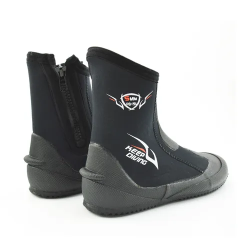 Botas de Neoprene para Mergulho Vulcanização de Inverno e à Prova de Frio Sapatos com 5mm para Mergulho