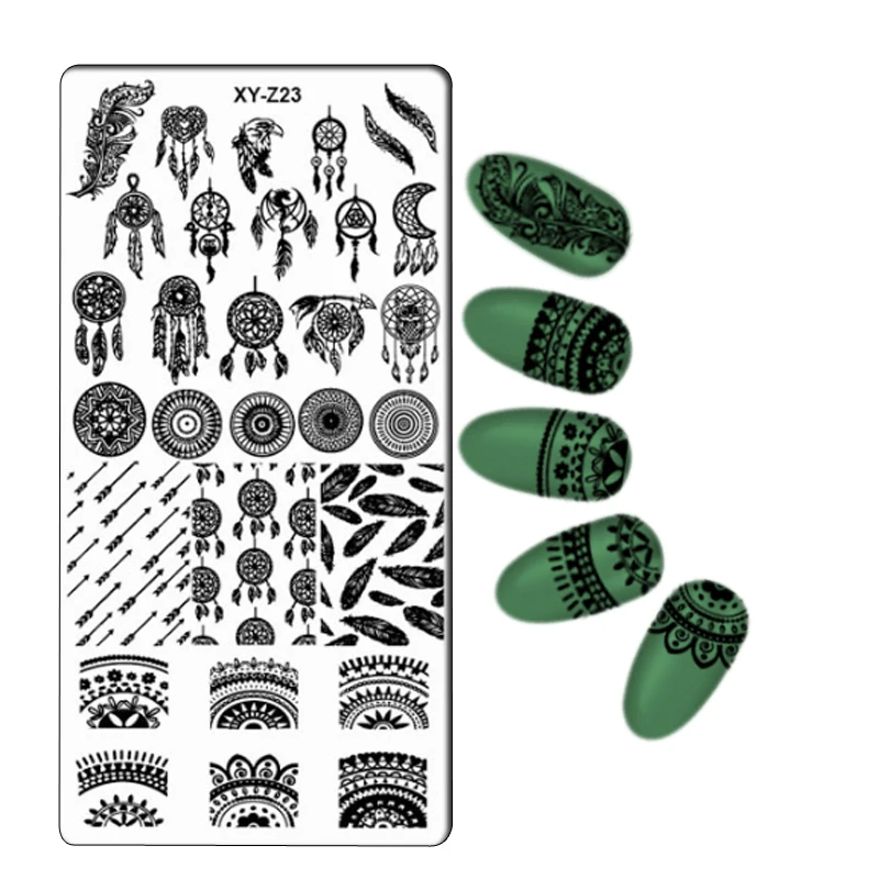 

32pcs Rectangle Popular Nail Stamping Plate Lace Flower Design Stamp Image Plate Hot Sale Nail Stamping Template Nail Tools