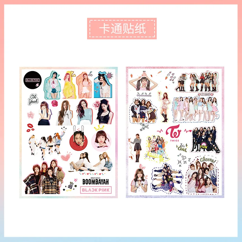 Kpop korean idols BlackPink Twice Photo Sticker / waterproof mobile Phone Decor laptop sticker