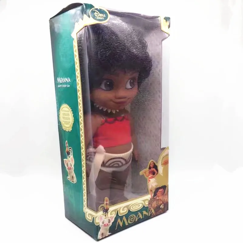 Моана Vaiana фильм Waialiki Мауи Heihei куклы Boneca модели с музыкой фигурки детей Lover