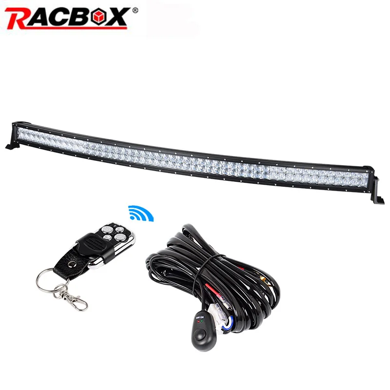 

288W 50 inch 5D LED Work Light Bar Combo Beam Curved Offroad LED Working Driving Lamp For ATV SUV MPV Trailer Truck Tractor Boat