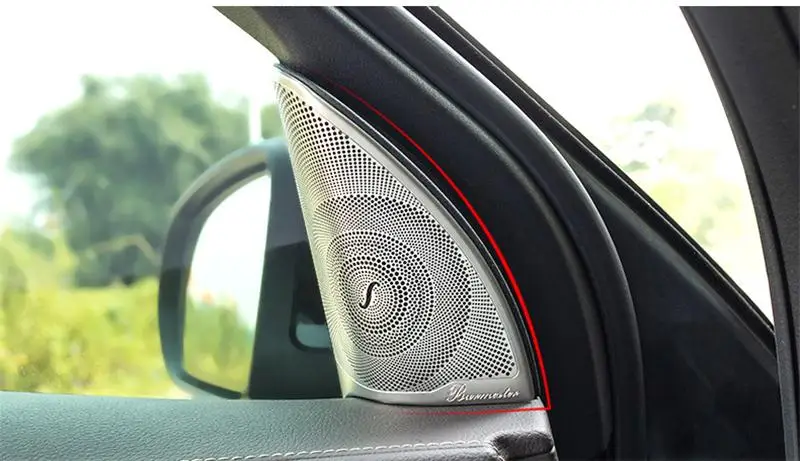 Автомобильный Стайлинг двери стерео динамик украшение твитер покрытие стикер для отделки для Mercedes Benz класса GLC X253 интерьерные авто аксессуары