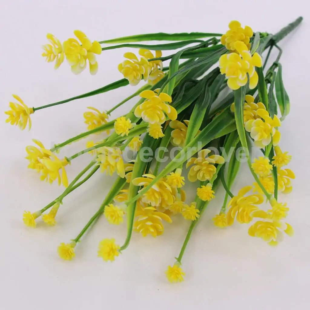 MagiDeal Artificial Greenery Vine Ivy Leaves Grass Camellia Garland Hanging Wedding Party Flower Bunch Bouquet Decor Color PICK