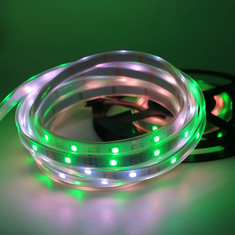 DC5V WS2812B ws2812 RGB индивидуально Адресуемая умная светодиодная Пиксельная полоса