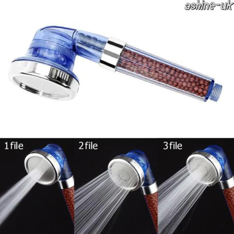 Three Levels Shower Automatic Supercharged High Pressure Slim Water Shower Head