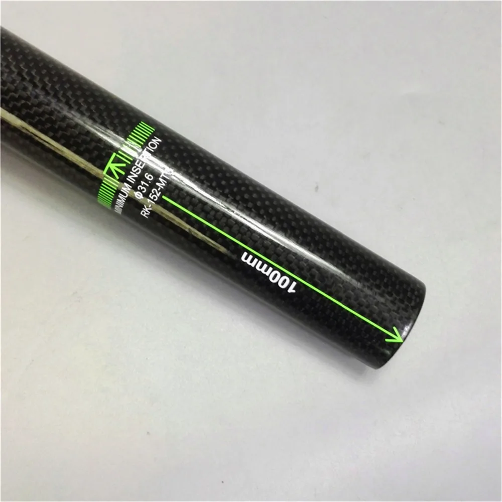 EC90 Bicycle Seatpost Carbon Fibre Seat Post 27.230.831.6mm MountainRoad Bike Seatpost MTB Offset Seat Post Green (7)