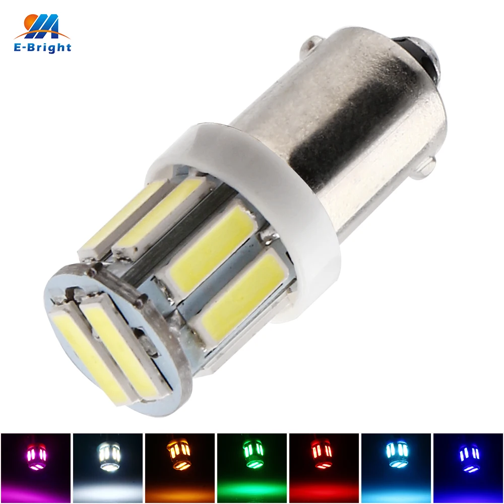 YM E Bright BA9S Led 12 В DC T4W T11 7014 10 SMD лампа заднего хода Автомобильные светодиодные лампы