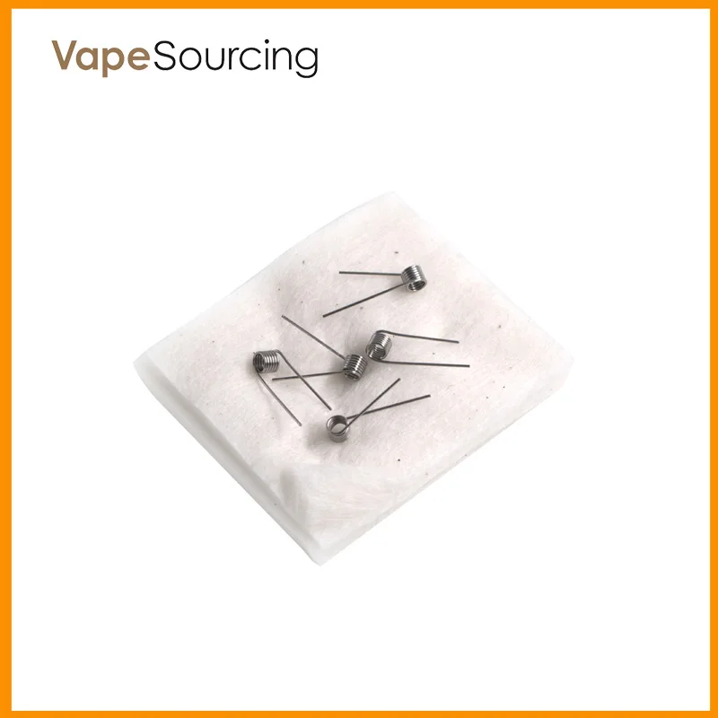 

Original Vapesourcing 2PCS Organic Cotton And 5PCS Clapton Coil For RDA/RTA/RDTA DIY Atomizer Coil Wick E-Cigarette