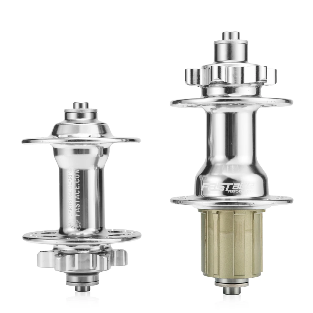 

Fastace Front Rear Hub Set 2/4 Bearings 32 Holes Quick Release Ultralight 456g/pair 3 pawls Mountain Bike hubs Disc Brake Silver