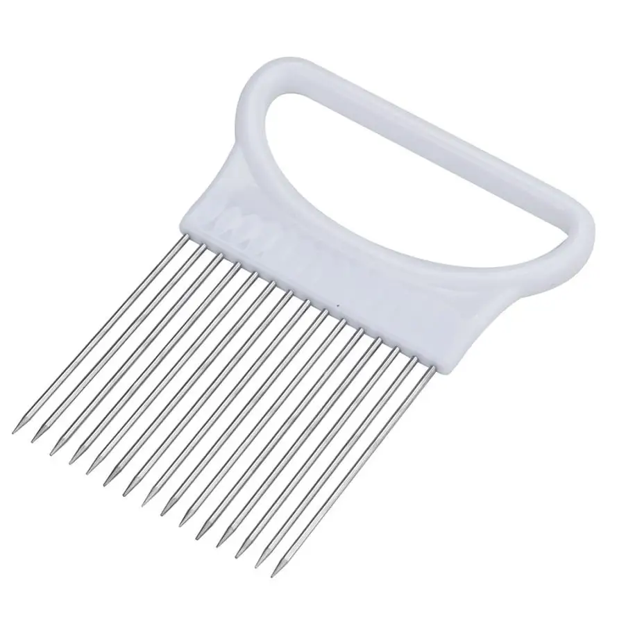 

Cooking Utensils Tomato Onion Vegetables Slicer Cutting Aid Holder Guide Slicing Cutter Safe Fork Cozinha Cocina Utensilios 2019