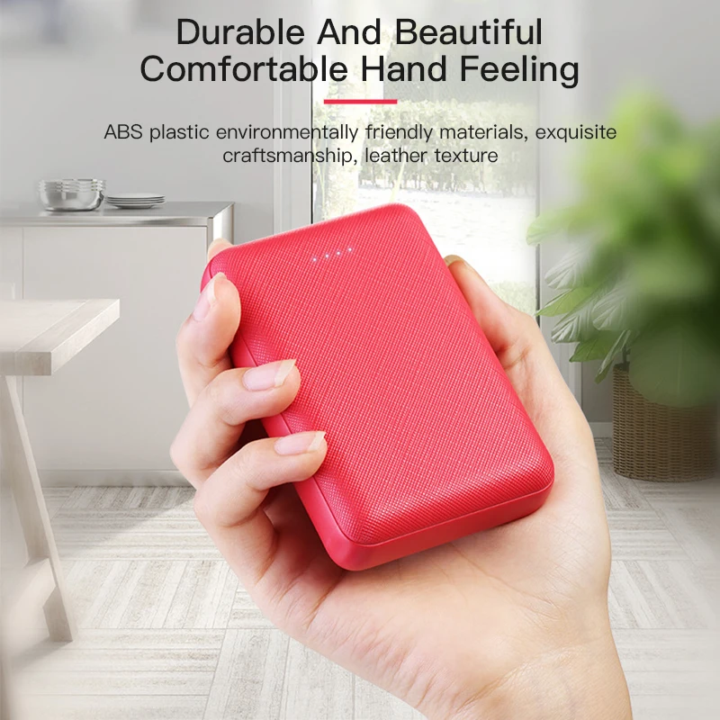 Travelcool 10000 мА/ч мини внешний аккумулятор портативная зарядка через usb для iphone XS Xiaomi