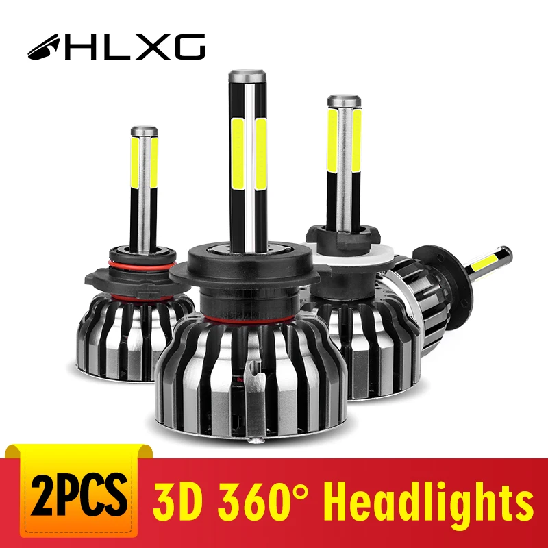 Светодиодная лампа hlxg 3D 360 градусов H11 LED 880 881 Противотуманные фары H7 H4