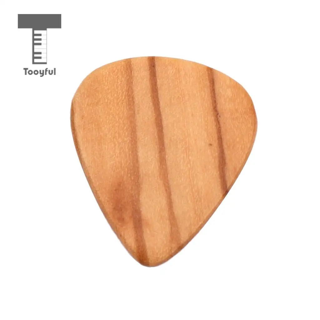 3pcs CHACATE PRETO/OLIVE Wood Grain Guitar Pick Plectrum for Acoustic Electric Guitar Uke Heart Shaped
