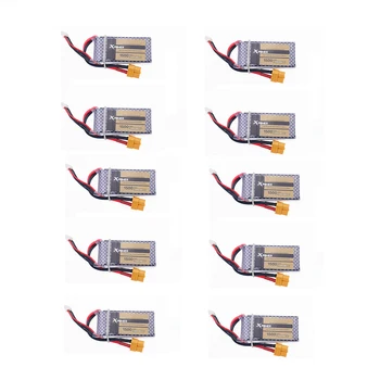 

HOT 10pcs Xpower LiPo Battery 11.1V 1500Mah 3S 40C MAX 60C XT60 Plug For RC Car Airplane boats Helicopter Part WLtoys V950