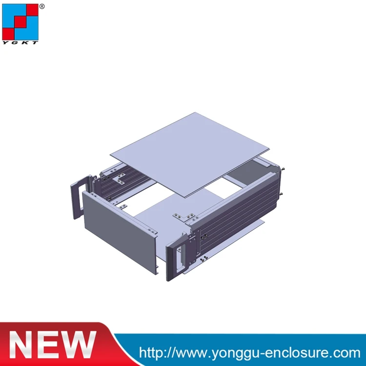 h l redes comunicacao do chassi instrumento 2u aluminum aviacao chassis 02
