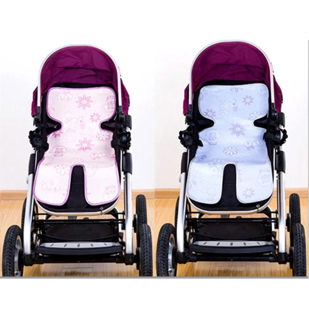 

2018New Breathable Baby Stroller Mat Baby Stroller Summer Ice Silk Cool Mat Breathable Soft Baby Chair Mat for Baby Carriage