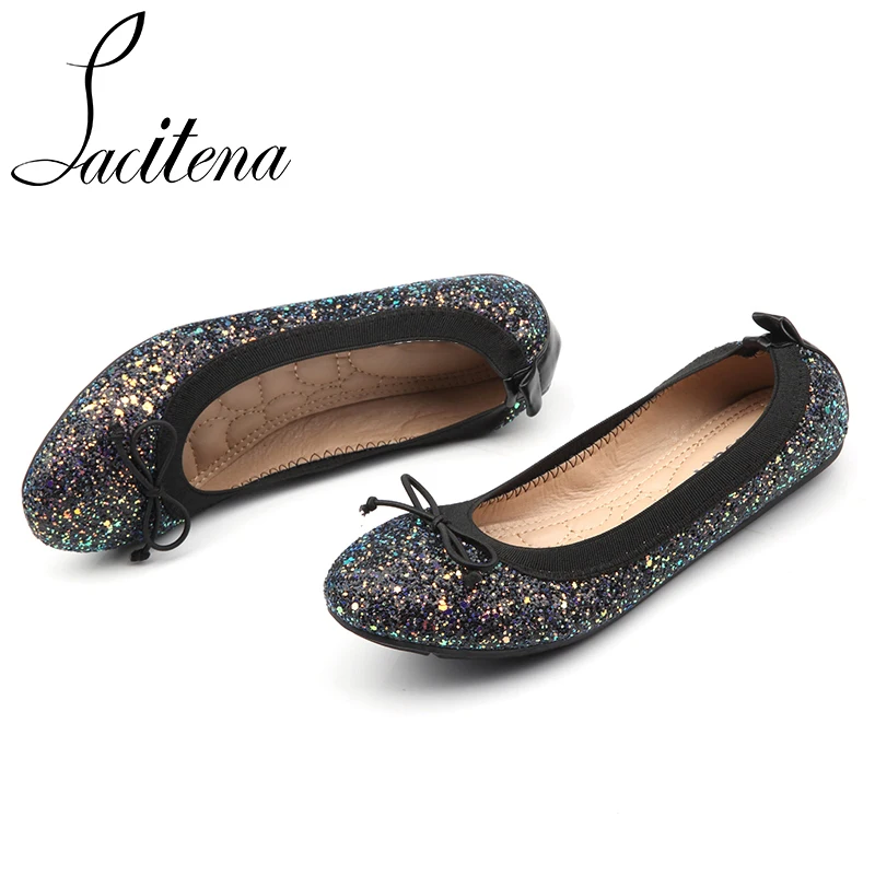 ladies round toe flat shoes