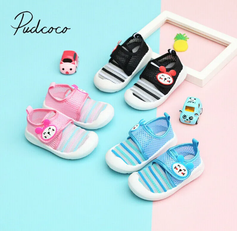 

2019 Baby First Walkers Toddler Kids Baby Boys Girls Children Casual Sneakers Mesh Breathable Soft Running Shoes Hot 1-3T