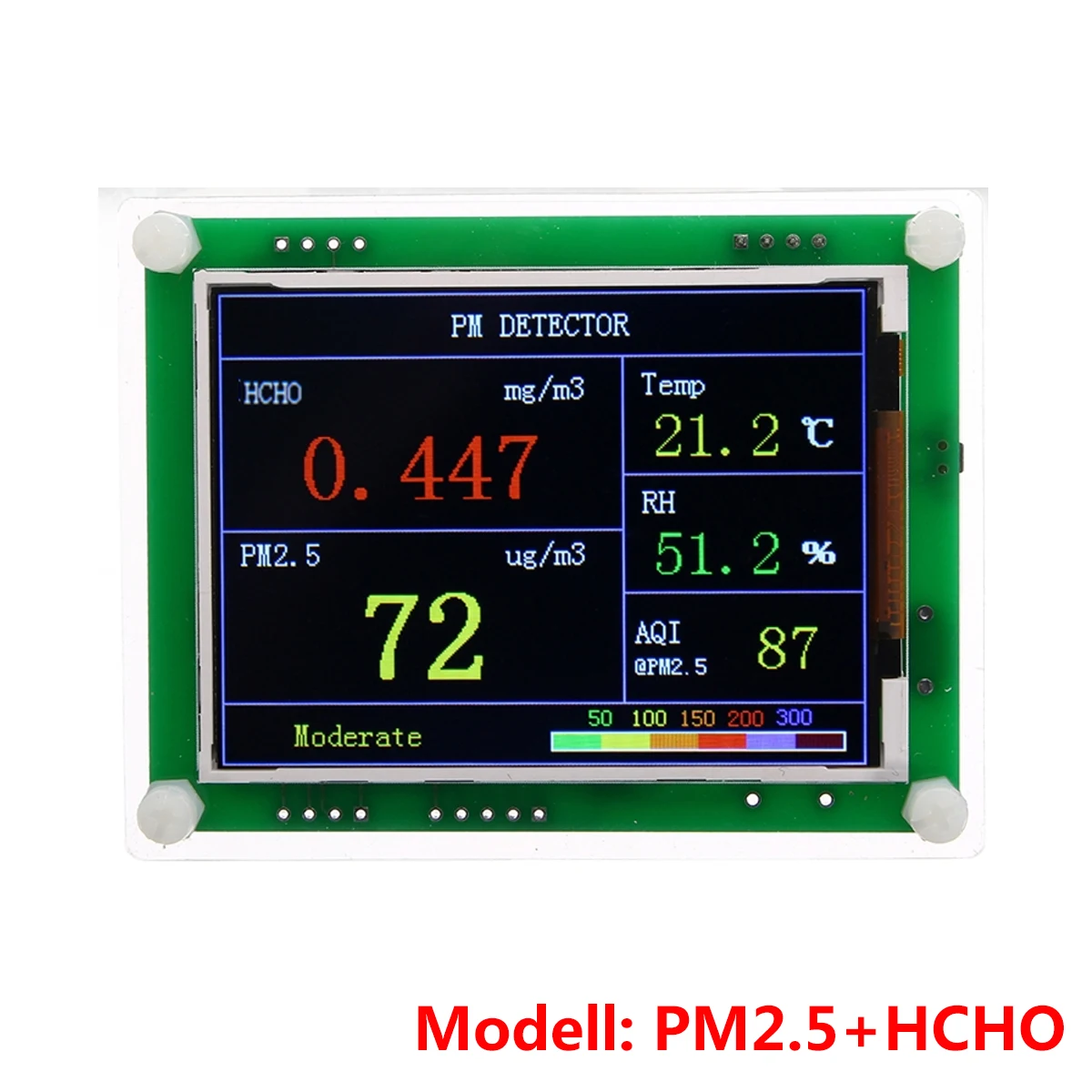 

A3 PM2.5 Real-time Detection Air Quality Detector High Sensitivity Sensor for Home Office Car Semi-closing 2.8inch TFT Screen