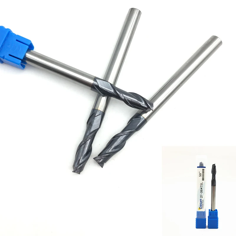 Flat End Mill HRC50 F2 D6X75L (14)