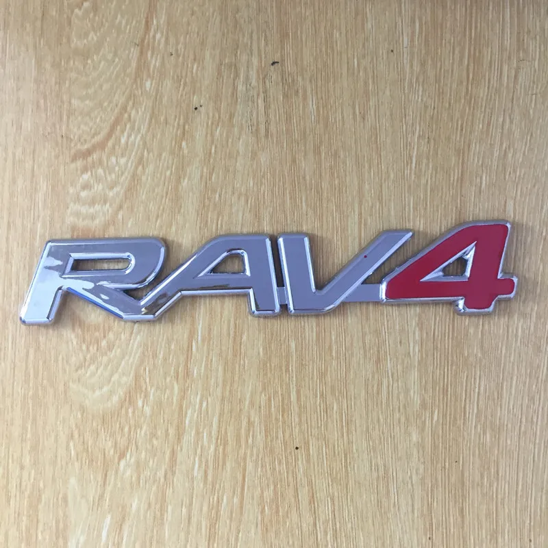 RAV4 ABS пластик хром авто задний багажник номер/письмо логотип значок эмблема наклейка автомобиля Стайлинг авто аксессуары