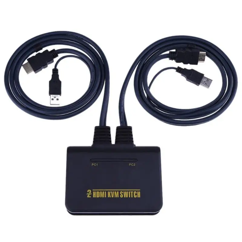 ALLOYSEED USB HDMI KVM Switch 2 Port USB HDMI KVM Switch