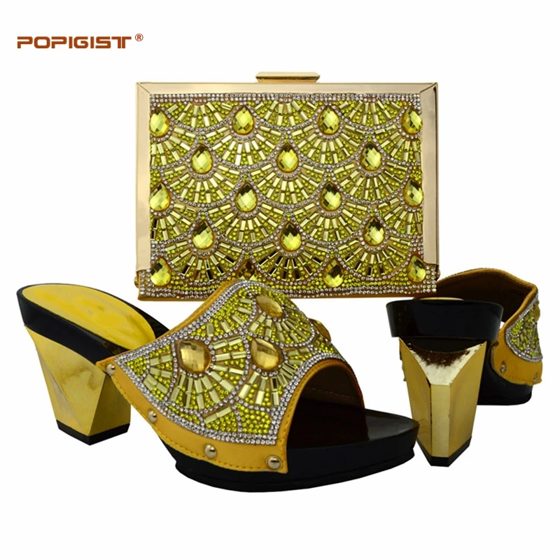 champagne 2017 Chaussures yellow Décoration Couleur Ensemble Blue Carré Perle Avec Sac royal Schéma Secteur fuchsia Bleu Assortis Italiennes Les Haute Et Sacs Qualité Royal Atrovirens orange Lady g5qwBdq