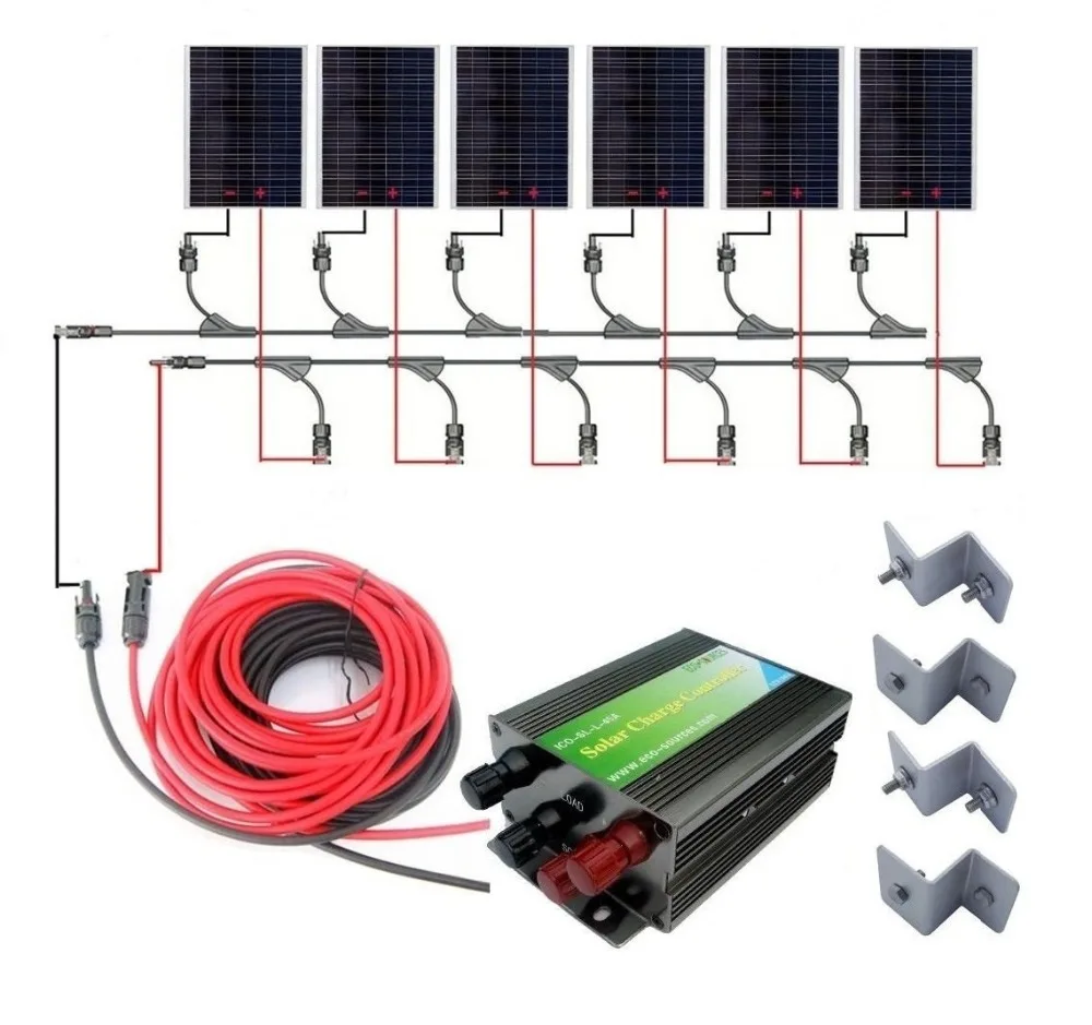

1KW Solar Panel Complete Kit: 1000W 6*180W Solar Module High Efficiency System