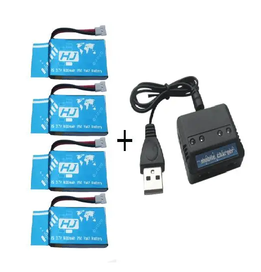 

Ewellsold X5C X5SC X5SW skytech M68 RC quadcopter 3.7V 600mah Li-polymer battery*4pcs+4 in 1 charger box 5pcs/lot free shipping