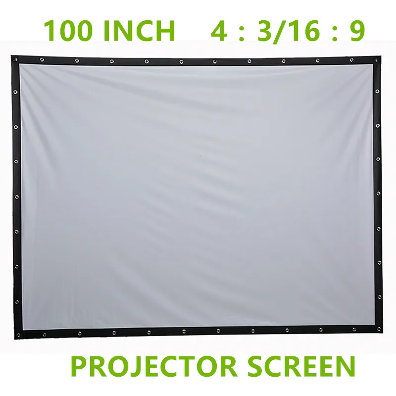 Buy 100 inch 169 43 canvas screen for 3d projector