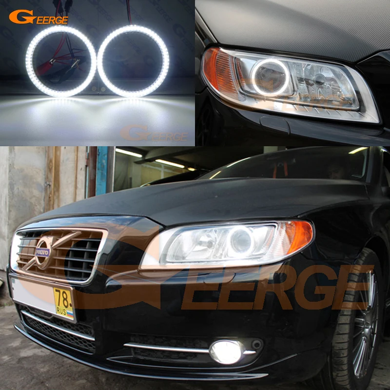 For Volvo S80 2008 2009 2010 2011 2012 2013 2014 2015 2016 Ultra bright illumination smd led Angel Eyes Halo Ring kit DRL for lifan 620 solano 2008 2009 2010 2012 2013 2014 excellent ultra bright illumination smd led angel eyes halo ring kit