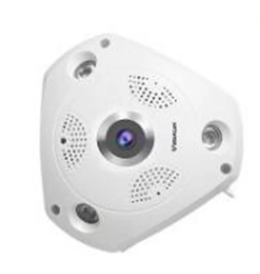 3Mp 1296P V380Pro 360 Gradi Fish Eyes Lens Panoramic Vr Ip Camera Ir Night Vision Home Security Cctv Monitor