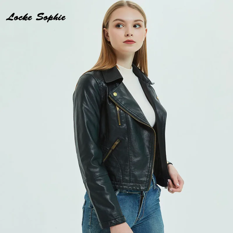 Women's Plus size short jacket blazers 2019 Autumn PU leather Splicing faux fur Slim fit Jacket ladies Skinny locomotive blazers
