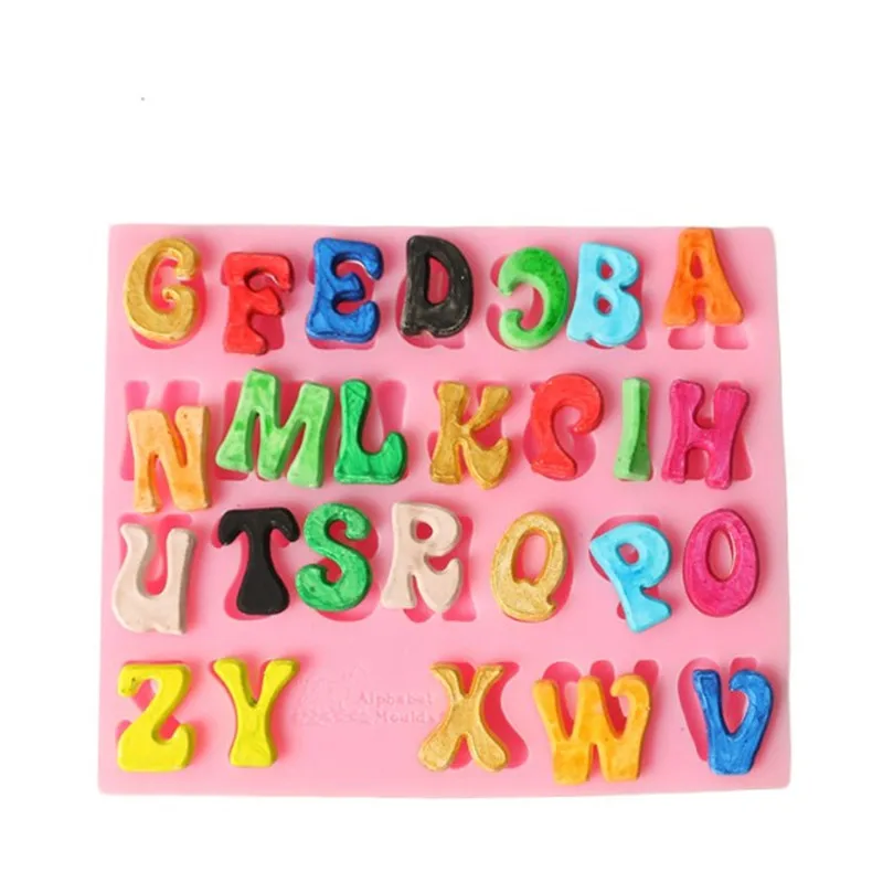 

VOGVIGO Alphabet Capital/Letter/Number Silicone Mold Fondant Mold Cake Decorating Tools Chocolate Gumpaste Soap Mold