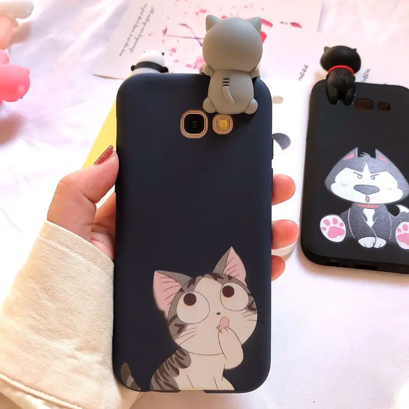 A30 A50 M10 M20 3D чехол для Etui samsung Galaxy A6 A7 A8 A9 чехол Kawaii Медведь Единорог чехол для samsung A3 A5 A7 случаев