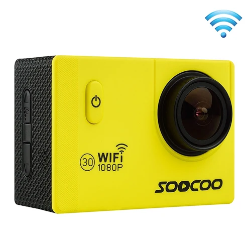 SOOCOO C10S 1080 P NTK96655 WiFi Спортивная экшн-камера видеокамера с водонепроницаемым корпусом 170 градусов широкоугольный объектив 30 м водонепроницаемый - Цвет: Цвет: желтый