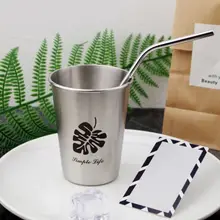 Кружки из нержавеющей стали с сок пивная кружка Стекло Чай металлическая чаша Кухня кружка Бар чашка для дома и путешествий Кемпинг Кухня гаджет