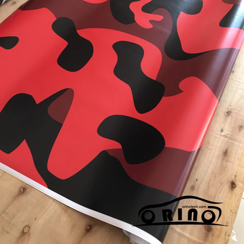 Black Red Vinyl Film Wrap-1