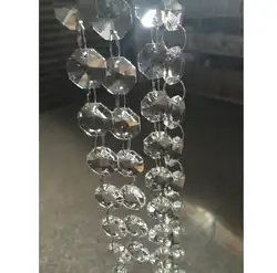 Для Декоративная гирлянда для торта/Strand, лампы освещения Подвеска Декор Лидер продаж 100 метров 18 мм K9 Кристалл Восьмиугольные бусины
