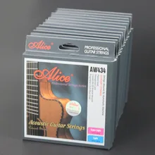 12 Компл. Алиса AW434 Шестиугольная Ядро, Покрытое 80/20 Бронзовый Раны Акустической Гитары
