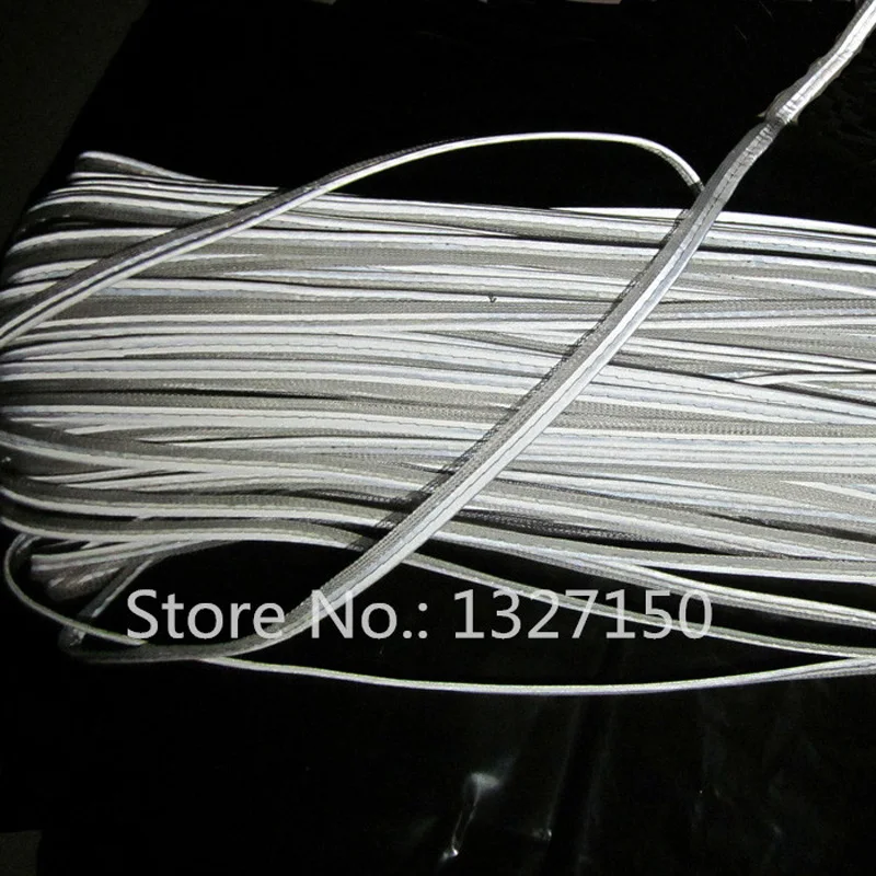 10mmx5m Reflective Piping Fabric Strip Edging Braid Trim Tape Sew On for Clothes Clothing Bag Hat Cap Pants