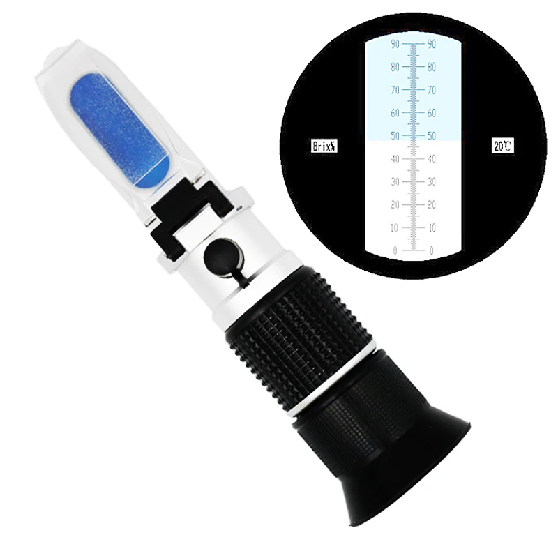 brix refractometer for Sugar Food Content 0 90 fruit juice liquids