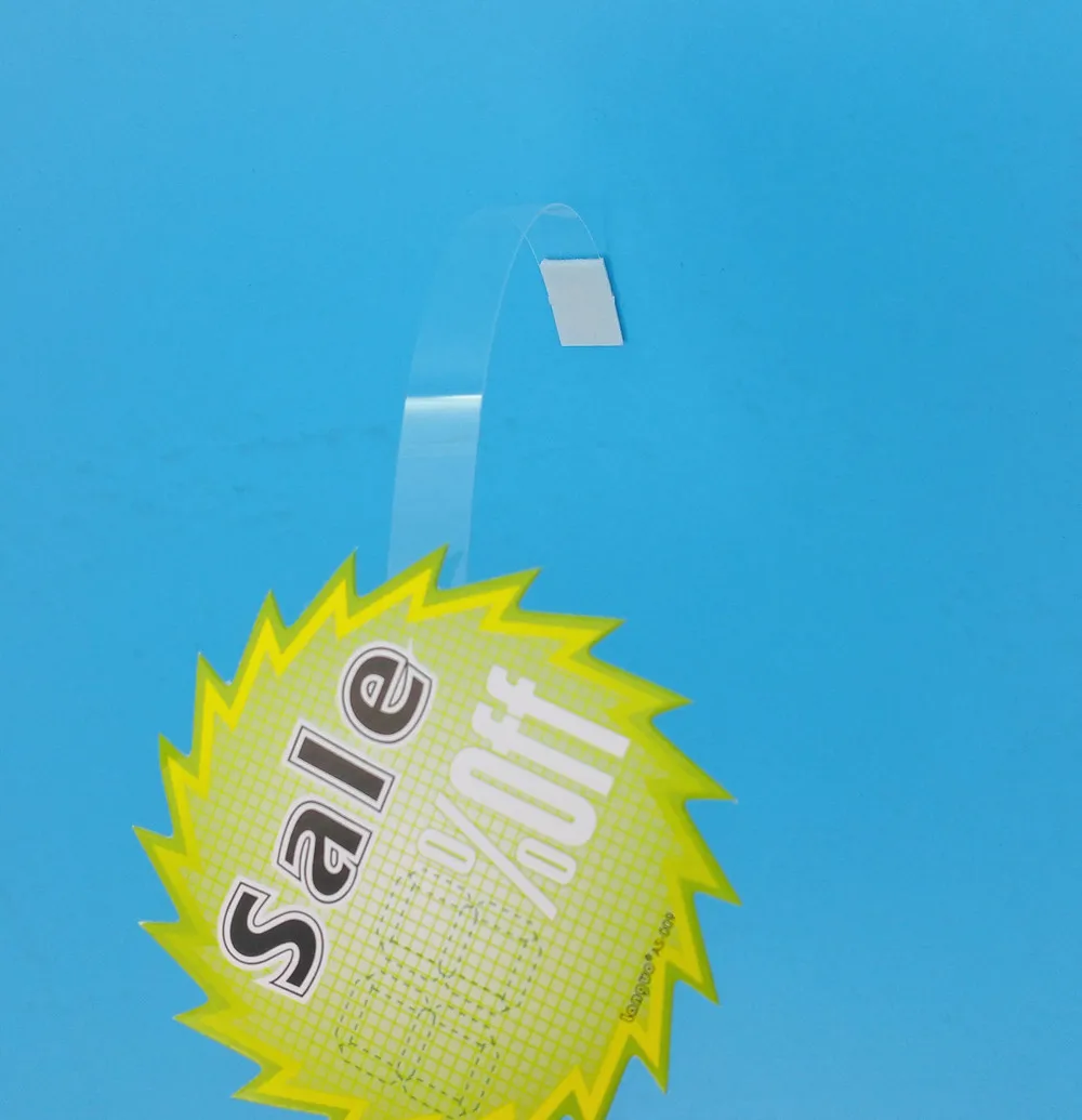 

POP Advertising Promotion Explosion Paper Price Label Tag Sale Card PVC Shelf Wobblers Talker Holder W 1 or 2cm In Store 10 Bags