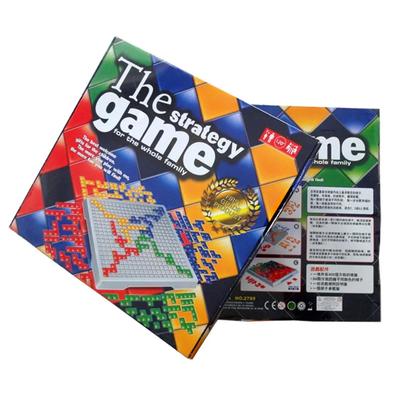 Feliz Navidad! Blokus juegos de mesa para familia Board game Blokus juego de estrategia 4 jugadores / Si está dañado, reemplazo gratis