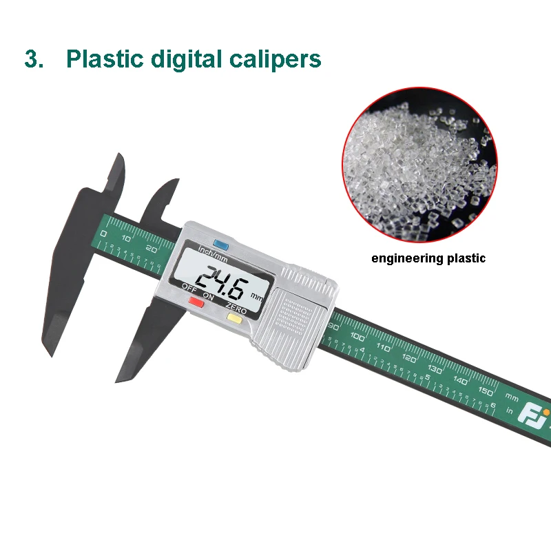 Фудзивара пластиковый цифровой дисплей штангенциркуль 0-150 мм